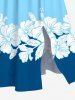Hibiscus Flowers Colorblock Print Hawaii Dog and Owner Matching Outfits -  