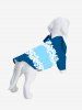Hibiscus Flowers Colorblock Print Hawaii Dog and Owner Matching Outfits -  