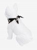 Pet's Floral Jacquard Lace Trim Textured Bandana Bibs -  