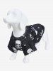 Pet's Skulls Print Hollow Out Breathable T-shirt -  