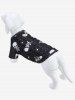 Pet's Skulls Print Hollow Out Breathable T-shirt -  