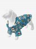 Pet's Skull Rose Flower Hat Heart Poker Print Hawaii Shirt -  
