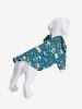 Pet's Skull Rose Flower Hat Heart Poker Print Hawaii Shirt -  