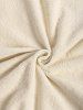 Men's Terry Cloth Floral Embossed Short Sleeves Shirt -  