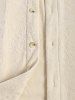 Men's Terry Cloth Floral Embossed Short Sleeves Shirt -  