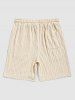 Men's Wave Wrinkles Textured Casual Drawstring Shorts -  