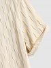 Men's Wave Wrinkles Textured Short Sleeves T-shirt -  