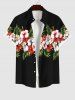 Tropical Leaf Hibiscus Flowers Print Hawaii Dog and Owner Matching Outfits -  