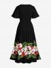 Tropical Leaf Hibiscus Flowers Print Hawaii Dog and Owner Matching Outfits -  