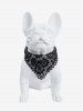 Pet's Glitter Floral Laser Cut Hollow Out Bandana Bibs -  