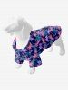 Pet's Colorful Coconut Tree Print Hawaii Shirt -  