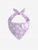 Pet's Jacquard Floral Bowknot Bandana Bibs -  