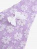 Pet's Jacquard Floral Bowknot Bandana Bibs -  