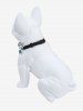 Pet's Letters Sunglasses Dog Claw Print Push Buckle Bibs Bandana -  