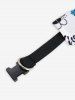 Pet's Letters Sunglasses Dog Claw Print Push Buckle Bibs Bandana -  