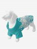 Floral Grass Striped Print Hawaii Dog And Owner Matching Outfits -  