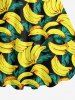 Suite de Cachetage de Chien en Feuilles Tropicales et Sweat Convexe pour Chien - Jaune 