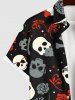 Skulls Hat Bowknot Rose Flowers Print Dog and Owner Matching Outfits -  