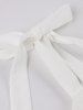 Star Embroidery Sparkling Sequin Mesh Tie Bowknot Ruched Vintage Dress -  