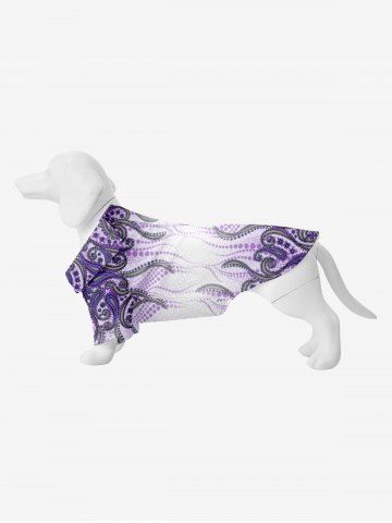 Pet's Octopus Paisley Print Hawaii Shirt - MULTI-A - M