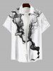 Ink Painting Watercolor Print Plus Size Matching Set For Couples -  