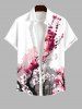 Oriental Ink Plum Bossom Flower Print Dog and Owner Matching Outfits -  