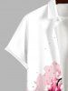 Oriental Ink Plum Bossom Flower Print Dog and Owner Matching Outfits -  