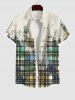 Tie Dye Ombre Watercolor Plaid Print Dog And Owner Matching Outfits -  