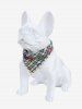 Tie Dye Ombre Watercolor Plaid Print Dog And Owner Matching Outfits -  