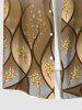 Tenue Grande Taille Ombre à Imprimé Fleurs Brillantes - café 