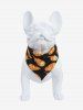 Pet's Hot Dog Print Pointelle Hollow Out Bandana Bibs -  