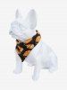 Pet's Hot Dog Print Pointelle Hollow Out Bandana Bibs -  