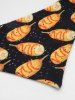 Pet's Hot Dog Print Pointelle Hollow Out Bandana Bibs -  