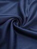 Plus Size Rose Flower Gilding Print Surplice Tied 2 in 1 Top -  