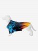 Ice and Fire Flame Glitter Dots Print Dog and Owner Matching Outfits -  
