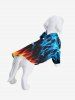 Ice and Fire Flame Glitter Dots Print Dog and Owner Matching Outfits -  