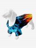 Ice and Fire Flame Glitter Dots Print Dog and Owner Matching Outfits -  