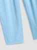 Men's Casual Floral Jacquard Textured Slant Pockets Drawstring Straight Leg Pants -  