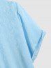 Men's Casual Floral Jacquard Textured Short Sleeves Shirt -  