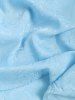 Chemise Décontractée Texturée Fleurie en Jacquard à Manches Courtes pour Homme - Bleu Ciel XXL