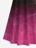 Smoking Dip Dye Print Plus Size Matching Set For Couples -  