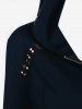Veste à Capuche Zippée Oreille de Grande Taille en Forme D'Animal - Bleu de Minuit L | US 12