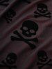 Gothic Halloween Plus Size Grommets Lace-up Skulls Flocking Mesh Patchwork Ruffles Flare Sleeve Medieval Renaissance Dress -  