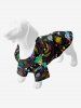 Pet's Colorful Cloud Moon Star Galaxy Print Button Shirt -  