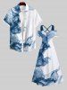 Plus Size Ombre Smoke Print Cold Shoulder Crisscross A Line Maxi Dress -  