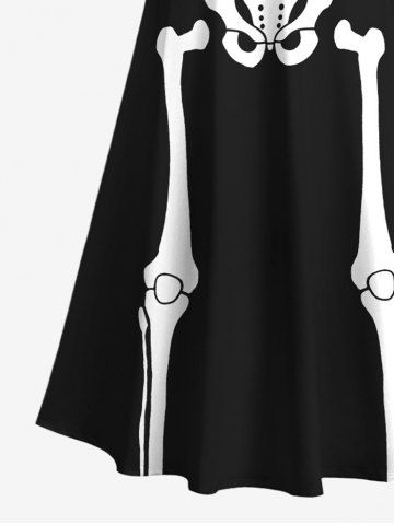 Halloween Costume Skeleton Print Plus Size Matching Outfit For Couples