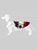 Coconut Tree Sunset Sailboat Colorblock Print Hawaii Dog and Owner Matching Outfits -  