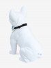 Pet's Colorful Letters Print Push Buckle Reflective Waterproof Bandana Bib -  