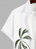 Coconut Tree Sea Sun Colorblock Print Plus Size Matching Hawaii Beach Outfit For Couples -  
