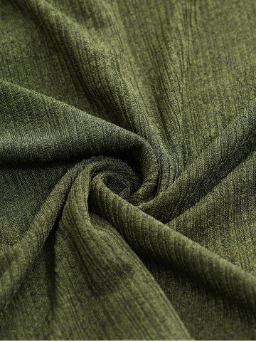 Plus Size Twist Ruched Asymmetrical Ribbed Textured Top